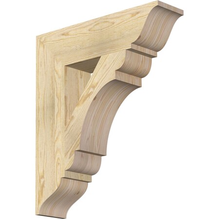 Ekena Millwork Olympic Traditional Rough Sawn Bracket, Douglas Fir, 6"W x 24"D x 28"H BKT06X24X28OLY01RDF